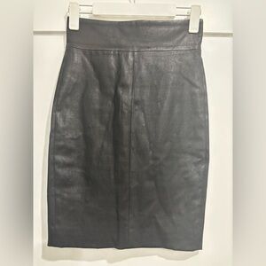 Robert Rodriguez black leather Pencil Skirt